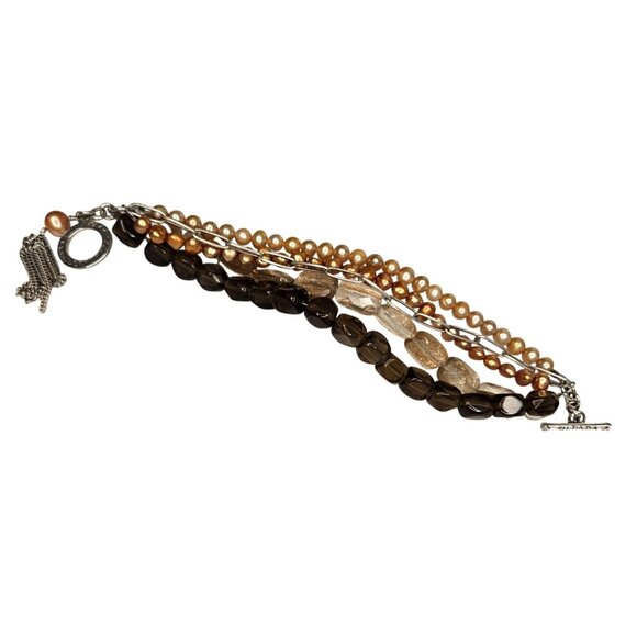 Vintage Layered Smoky Quartz Silpada Holiday Party - Picture 5 of 8